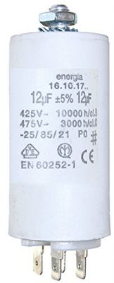 Greenstar 4869 Condensateur électrique universel 6 UF fixation M8 ø 30 mm 102 mm