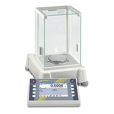 Alto Moderno Premium de pantalla táctil de báscula de análisis [Kern AET 500 – 4 funciones] con el completa para exigentes procesos, rango de pesaje [Max]: 510 g, precisión [D]: 0,1 g, reproducibilidad: 0,2 g, linealidad: 0,5 g