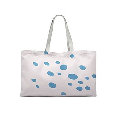 Bonamaison Printed Tote Bag, Reusable Grocery Bag, Shopping Bag, Machine Washable, Foldable, Canvas Cloth Bag with Handles, 47x42 Cm