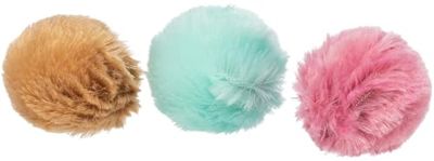Trixie 4123 - Palla di peluche con fascetta, ø 3 cm