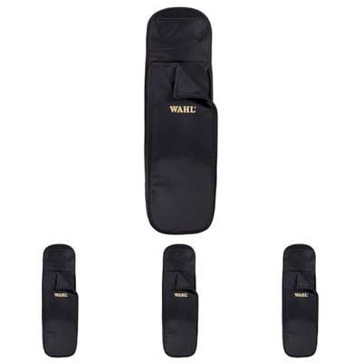 Wahl Hair Straighteners Pouch, Store Hair Styling Tools, Heat Proof Mat, Heat Resistant, Safe Storage, Protect Surfaces from Hot Appliances, Cord Pocket, Travel Case (Pack of 4)