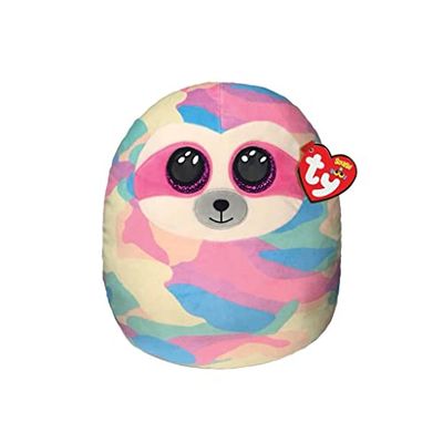 Ty - Squish a Boos - Coussin Peluche Enfant Cooper le paresseux 20cm, TY39295