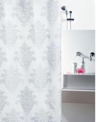 Spirella Textile Curtain Contessa Champagne 180 x 200 1208348, White, Standard