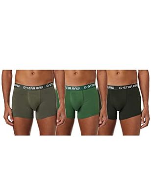 G-STAR RAW Klassieke boxershorts voor heren, set van 3, meerkleurig (Gs Grey/Asvouwen/Bright Jungle D05095-2058-8529), L