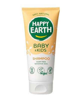 Happy Earth Baby&Kids Shampoo - Voor kinderen - 100% Natuurlijke Ingrediënten & Vegan - Zeepvrij - 200 ML