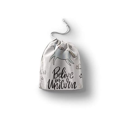 Bonamaison Printed Cotton Produce Bag with Drawstring, Reusable Grocery Bag, Biodegradable Eco-Friendly Bags, Travel Pouch, Sachet Bags, Shopping Bag, Eco Friendly, Foldable, Size: 30x40 Cm