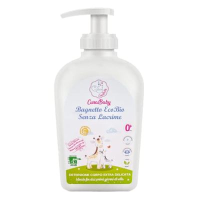 CuraBaby Eco Bio Vegan badkuip, anti-tranen, anti-beschadiging, leeftijd 0+, 500 ml, originele verzorging