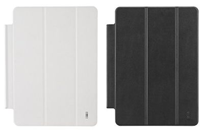 aiino italian ideas Custodia Pieghevole Rigida Cover Case a Libro Three Accessorio per Tablet Pc iPad Air 2, Bianco/Nero