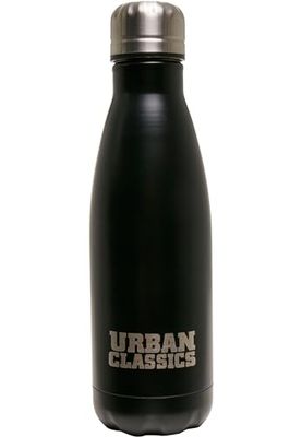 Urban Classics Unisex - Volwassenen TB4225-Survival Bottle Drinkfles, zwart, één maat