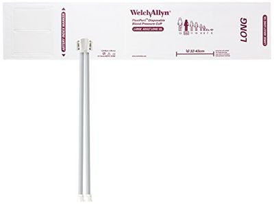 Welch Allyn SOFT-12L-2MQ FlexiPort Soft Disposable Blood Pressure Cuffs with Two-Tube Locking Type Connector, Large Adult Long [size 12L] (Pack of 20)