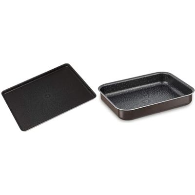 Tefal Perfectbake Plaque A Pâtisserie 38x28 cm Aluminium 100% Recyclé J5547002, fabriqué en France & Success Plat Mini Four Aluminium J1600502, fabriqué en France