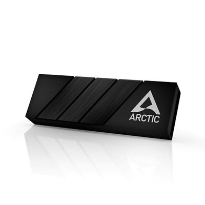 ARCTIC M2 Pro - Koeler voor M.2 2280 SSD, met ARCTIC TP-3 thermische pads, compatibel met PC & PS5, voor dubbel- en enkelzijdige SSD's - Zwart