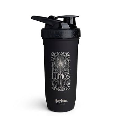 SmartShake Harry Potter Collection Stainless Steel Shaker, Lumos - 900 ml.