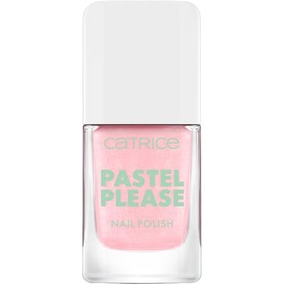 Catrice Pastel Please Nail Polish, n. 010, rosa, a lunga durata, altamente pigmentato, brillante, colorante, senza acetone, vegano, senza particelle di microplastica, senza profumo, confezione da 1