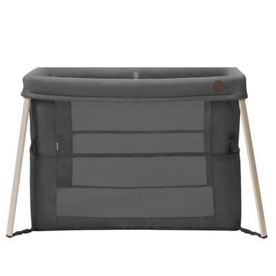 Maxi-Cosi Iris 2-in-1 Baby Reisbedje, 0-3 jaar, tot 15 kg, Compact Campingbedje, 2 Slaapniveaus, Inklapbaar en Lichtgewicht, Dik Schuimmatras, Gaze zijdes, Reistas, Eco Care, Beyond Graphite