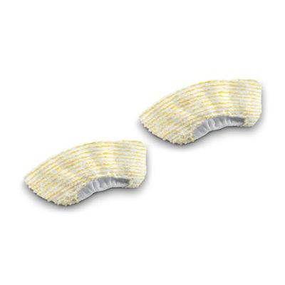 Jeu de Bonnettes pour Buse à Main, 2 Serpillères Microfibres pour Buse à Main des Nettoyeurs Vapeur Kärcher, Solution Fiable Contre la Saleté, Absorption de la Saleté, Accessoire d'Origine