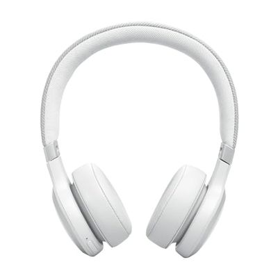 JBL Live 670NC Cuffie On-Ear Bluetooth Wireless, con Cancellazione Adattiva del Rumore, SmartAmbient, Personi-Fi 2.0, JBL Surround, Connessione Multipoint, fino a 65 Ore di Autonomia, Bianco
