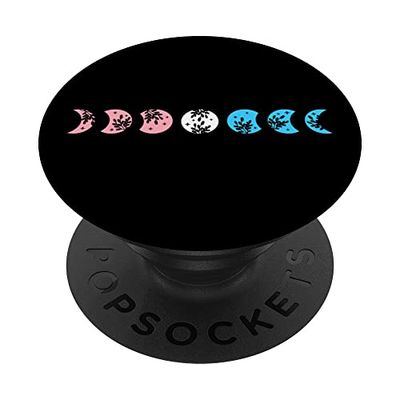 Trans Pride Moon Phase Wicca LGBTQ LGBT Transgender PopSockets Swappable PopGrip