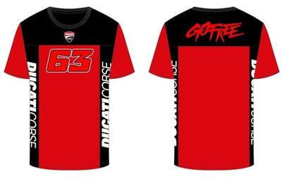 Valentino Rossi Bagnaia - Ducati Dual Line T-shirt för män (1 pack)