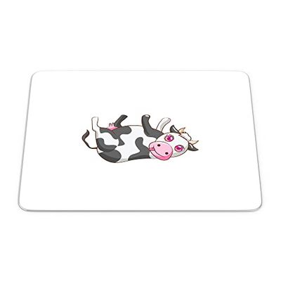 Bonamaison, Rechthoek Pop Art Digital bedrukte muismat, antislip onderkant, voor kantoor en thuis, grootte: 22x18 cm