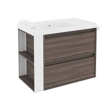 Bath+ - Mueble 2 cajones con lavabo de resina bsmart