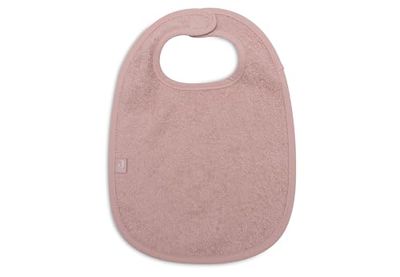 Jollein Bavoir pour bébé en tissu éponge, rose sauvage, 100% coton, avec fermeture velcro, bavoir pour bébé