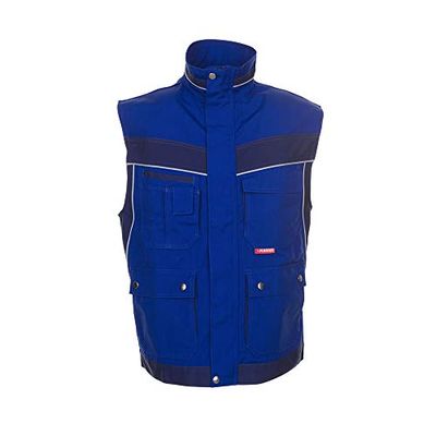 Planam Plaline - Chaleco de trabajo, color negro y cobrizo azul Kornblau/Marine Talla:medium