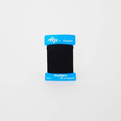 Trimz 1 x 20 m – Laine à repriser Noire, 20m