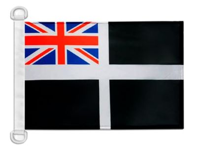 Nautisch paviljoen Cornwall teken 45x30cm - County of Cornwall bootvlag - Engeland 30 x 45 cm - AZ FLAG