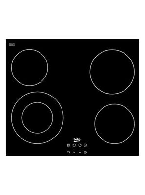 Beko Plaque vitrocéramique HIC64402E 4 zones, 6700 W, céramique, noire