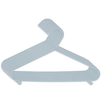 Bieco klädgalge barn 8 st trend blå | Längd ca 30 cm | babygalge | plastklädhängare barn baby | babyorganisatör för garderob | babyhängare | babykläder galgar