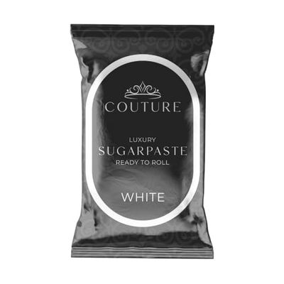 Couture Pasta di Zucchero Bianco, Pasta di Zucchero Fondente di Ottimezza Professionale, Liscia e Simile alla Porcellana, 1 kg