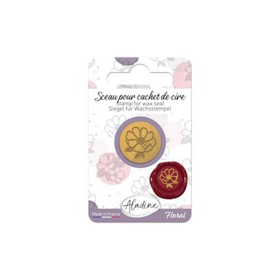 Aladine - Sello para sello de cera de margarita – creación de faire-part, bricolaje y scrapbooking – Fabricado en Francia