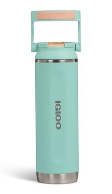 IGLOO Sipper 20 termos ze stali nierdzewnej, izolowany, 0,6 l, zabezpieczony przed wyciekiem, zielony