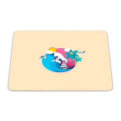 Bonamaison, Rectangle Pop Art Digital Printed Mouse Pad, Non-Slip Base, for Office and Home, Size: 22 x 18 cm
