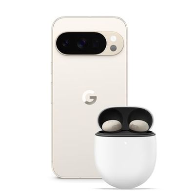 Google Pixel 10 Pro - Smartphone Android sbloccato con Gemini e display Super Actua da 6,3" - Grigio creta, 512GB + Pixel Buds Pro 2 - Grigio creta