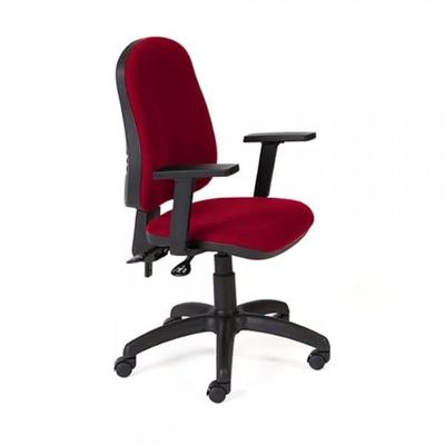 Rocada Ergonomische bureaustoel, kleur zwart, inclusief armleuningen, bureaustoel met verstelbare rugleuning