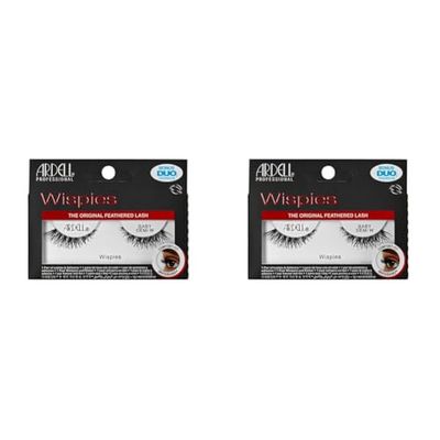 Ardell Wispies | Pestañas Postizas Baby Demi W | Contiene 1 Par de Pestañas y Pegamento (Paquete de 2)