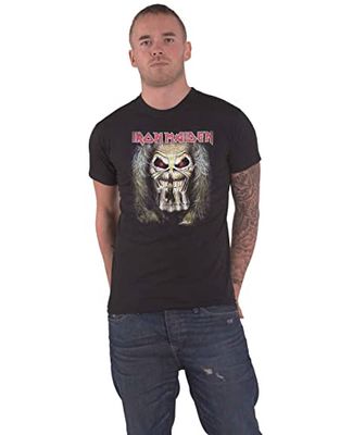 Iron Maiden Herren Eddie Candle Finger T-Shirt, Schwarz, (Herstellergröße: Large)
