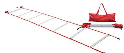 Metal Boxing Floor Ladder 4 Mixed Adults, Red, Single