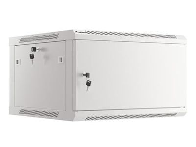 LANBERG ARMARIO RACK 19"PARED 6U / 600X600 CON PUERTA METÁLICA GRIS (PAQUETE PLANO)