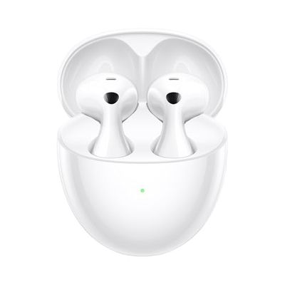 HUAWEI FreeBuds 6 Auricolari Wireless, Vestibilità aderente all’orecchio, Doppio driver True Sound, Chiamate stabili e cristalline, Open-fit ANC, 36H Durata della Batteria, IP54, iOS & Android,Bianco