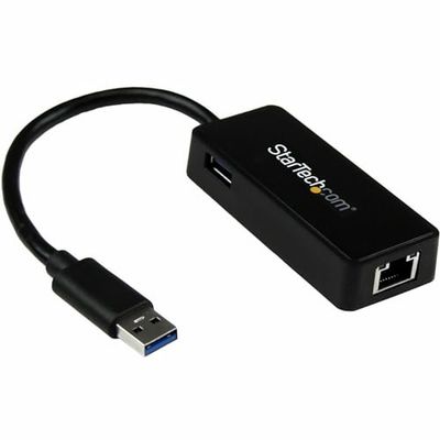 StarTech.com USB31000SPTB - Adaptador para cartão de rede (Nic externo, USB 3.0, RJ45, 1 porta USB Super Speed) preto