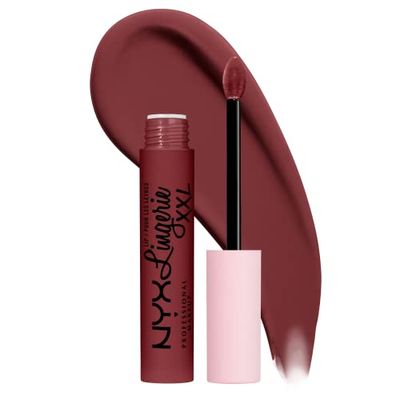 NYX Professional Makeup Lip Lingerie XXL Labial líquido Larga duración, Fórmula Vegana, Tono Strip N tease