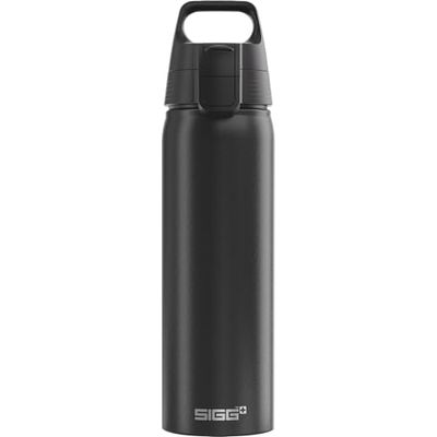 SIGG - Aluminium drinkfles - WMB Pathfinder Black - ClimatePartner gecertificeerd - Geschikt voor koolzuurhoudende dranken - lekvrij - vederlicht - BPA-vrij - Outdoor - zwart - 0,75 l