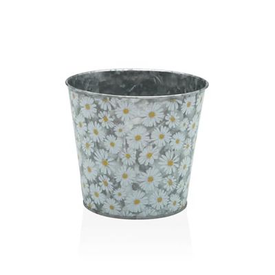 Versa Maceta Flores Metal Minimalista 13 x 12 x 13 cm