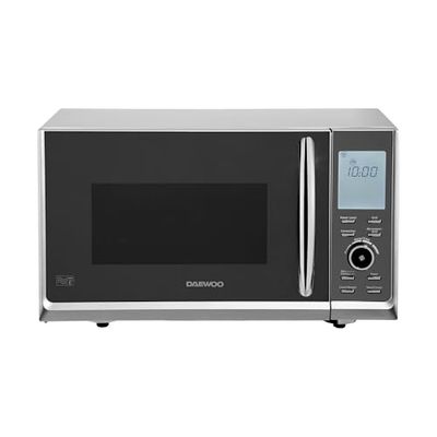 Daewoo 900W, 25L Combination Microwave |1950W Grill & 1950W Convection Oven | Easy-To-Clean Stainless Steel Cavity | Jet Defrost Function | 8 Auto Cook Pre-Settings | Adjustable Timer |-Silver