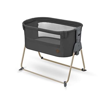 Maxi-Cosi Tori 2-in-1 co-sleeper, Slaapkamerwieg, 0 - circa 6 maanden, 0-9 kg, Ultracompact inklapbaar, Licht, 5 hoogtestanden, Draagbare co-sleeper met ademende netstof, Beyond Graphite