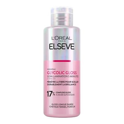 L'Oréal Paris - Soin Lamination 5 minutes - Masque Capillaire pour Cheveux Ternes - En Manque de Brillance - Acide Glycolique - Protocole de Soin Capillaire - Elseve Glycolic Gloss - 200 ml