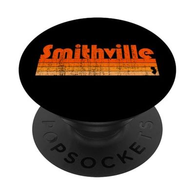 Estilo retro de los 80 en Smithville, Nueva Jersey PopSockets PopGrip Adhesivo